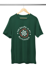 Premium Bottle Green Regular Fit Tshirt for Men - 180 GSM Cotton | Fullmoon Styles