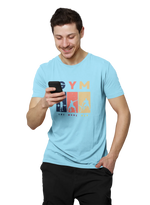One More Rep Men Regular Fit Tshirt 180 Sky Blue Regular Fit Tshirt - Premium Cotton Men Wear