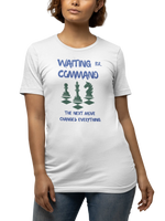 White Regular Fit Tshirt - Waiting For Command Women Regular Fit Tshirt 180 Design | Women Fashion
