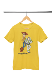 Yellow Regular Fit Tshirt - Woody And Buzz Friends Forever Women Regular Fit Tshirt 180 Design | Women Fashion