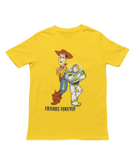 Men Regular Fit Tshirt - Woody And Buzz Friends Forever Men Regular Fit Tshirt 180 Yellow | Fullmoon Styles