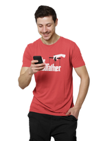 The Godfather Men Oversized 240 Red Oversized - Premium Cotton Men Wear