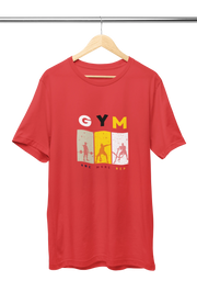 Premium Red Regular Fit Tshirt for Men - 180 GSM Cotton | Fullmoon Styles
