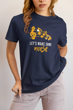 Lets Make Some Noise Women Oversized 210 Navy Blue Oversized - Premium Cotton Women Wear