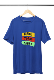 Comfortable Men Regular Fit Tshirt in Royal Blue - 180 GSM | Fullmoon Styles