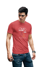 Red Regular Fit Tshirt - We Are Future Kings Men Regular Fit Tshirt 180 Design | Men Fashion