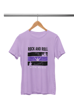 Men Regular Fit Tshirt - Rock N Roll With Music Men Regular Fit Tshirt 180 Lavender | Fullmoon Styles