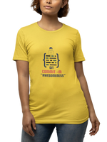 Yellow Regular Fit Tshirt - Git Commit Awesomeness Women Regular Fit Tshirt 180 Design | Women Fashion