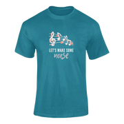 Men Oversized - Lets Make Some Noise Men Oversized 240 Teal Blue | Fullmoon Styles