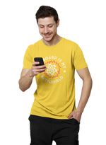 Comfortable Men Regular Fit Tshirt in Yellow - 180 GSM | Fullmoon Styles