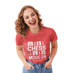 Chess Mode On Women Regular Fit Tshirt 180 Red Regular Fit Tshirt - Premium Cotton Women Wear