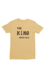 Men Regular Fit Tshirt - King Never Falls Men Regular Fit Tshirt 180 Beige | Fullmoon Styles