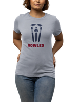 Bowled Women Regular Fit Tshirt 180 Gray Regular Fit Tshirt - Premium Cotton Women Wear