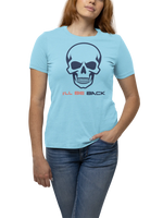 The Terminator I Will Be Back Women Regular Fit Tshirt 180 Sky Blue Regular Fit Tshirt - Premium Cotton Women Wear