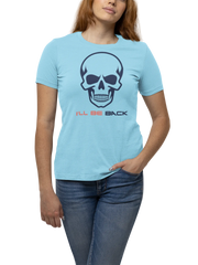 The Terminator I Will Be Back Women Regular Fit Tshirt 180 Sky Blue Regular Fit Tshirt - Premium Cotton Women Wear