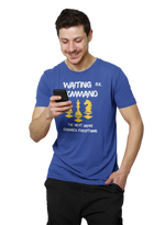 Comfortable Men Regular Fit Tshirt in Royal Blue - 180 GSM | Fullmoon Styles