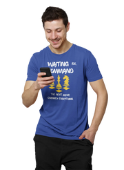 Comfortable Men Regular Fit Tshirt in Royal Blue - 180 GSM | Fullmoon Styles