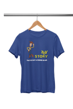 Premium Royal Blue Regular Fit Tshirt for Women - 180 GSM Cotton | Fullmoon Styles