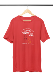 Men Regular Fit Tshirt - We Are Future Kings Men Regular Fit Tshirt 180 Red | Fullmoon Styles