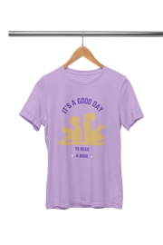 Men Regular Fit Tshirt - Good Day To Read Men Regular Fit Tshirt 180 Lavender | Fullmoon Styles