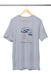 Premium Gray Regular Fit Tshirt for Men - 180 GSM Cotton | Fullmoon Styles