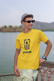 Premium Yellow Regular Fit Tshirt for Men - 180 GSM Cotton | Fullmoon Styles