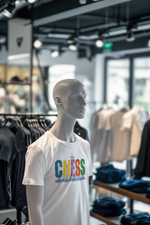 White Regular Fit Tshirt - Chaos Checkmate Men Regular Fit Tshirt 180 Design | Men Fashion