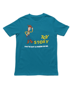 Men Oversized - Toy Story Woody Men Oversized 240 Teal Blue | Fullmoon Styles