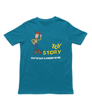 Men Oversized - Toy Story Woody Men Oversized 240 Teal Blue | Fullmoon Styles
