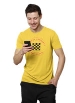 Chess Forecast Men Regular Fit Tshirt 180 Yellow Regular Fit Tshirt - Premium Cotton Men Wear