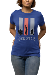 Comfortable Women Regular Fit Tshirt in Royal Blue - 180 GSM | Fullmoon Styles