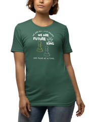 Women Regular Fit Tshirt - We Are Future Kings Women Regular Fit Tshirt 180 Bottle Green | Fullmoon Styles