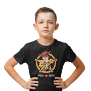 Premium Black Regular Fit Tshirt for Kids - 180 GSM Cotton | Fullmoon Styles