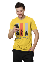 Comfortable Men Regular Fit Tshirt in Yellow - 180 GSM | Fullmoon Styles