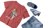 Woody And Buzz Friends Forever Kids Regular Fit Tshirt 180 Red Regular Fit Tshirt - Premium Cotton Kids Wear