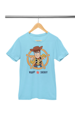 Premium Sky Blue Regular Fit Tshirt for Women - 180 GSM Cotton | Fullmoon Styles