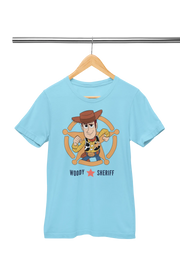 Premium Sky Blue Regular Fit Tshirt for Women - 180 GSM Cotton | Fullmoon Styles