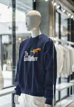 Navy Blue Regular Fit Sweatshirt - The Godfather Men Regular Fit Sweatshirt 320 Design | Men Fashion