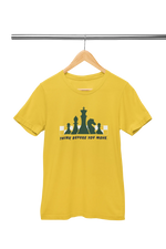 Yellow Regular Fit Tshirt - Chess Think Before You Move Women Regular Fit Tshirt 180 Design | Women Fashion