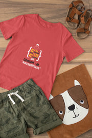 Git Commit Awesomeness Kids Regular Fit Tshirt 180 Red Regular Fit Tshirt - Premium Cotton Kids Wear