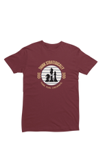 Men Regular Fit Tshirt - Think Strategically Men Regular Fit Tshirt 180 Maroon | Fullmoon Styles