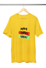 Comfortable Men Regular Fit Tshirt in Yellow - 180 GSM | Fullmoon Styles