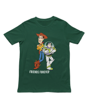 Men Regular Fit Tshirt - Woody And Buzz Friends Forever Men Regular Fit Tshirt 180 Bottle Green | Fullmoon Styles