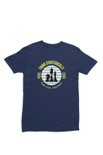 Men Regular Fit Tshirt - Think Strategically Men Regular Fit Tshirt 180 Navy Blue | Fullmoon Styles