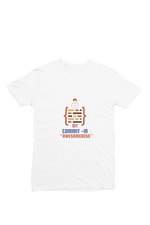 Men Regular Fit Tshirt - Git Commit Awesomeness Men Regular Fit Tshirt 180 White | Fullmoon Styles