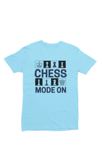 Women Regular Fit Tshirt - Chess Mode On Women Regular Fit Tshirt 180 Sky Blue | Fullmoon Styles
