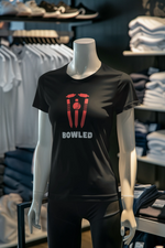 Black Regular Fit Tshirt - Bowled Women Regular Fit Tshirt 180 Design | Women Fashion