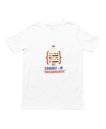 Women Regular Fit Tshirt - Git Commit Awesomeness Women Regular Fit Tshirt 180 White | Fullmoon Styles