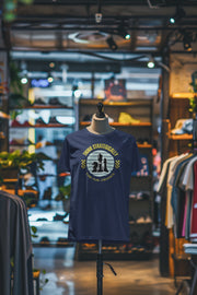 Premium Navy Blue Regular Fit Tshirt for Women - 180 GSM Cotton | Fullmoon Styles
