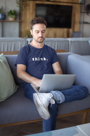 Chess Think Men Regular Fit Tshirt 180 Navy Blue Regular Fit Tshirt - Premium Cotton Men Wear